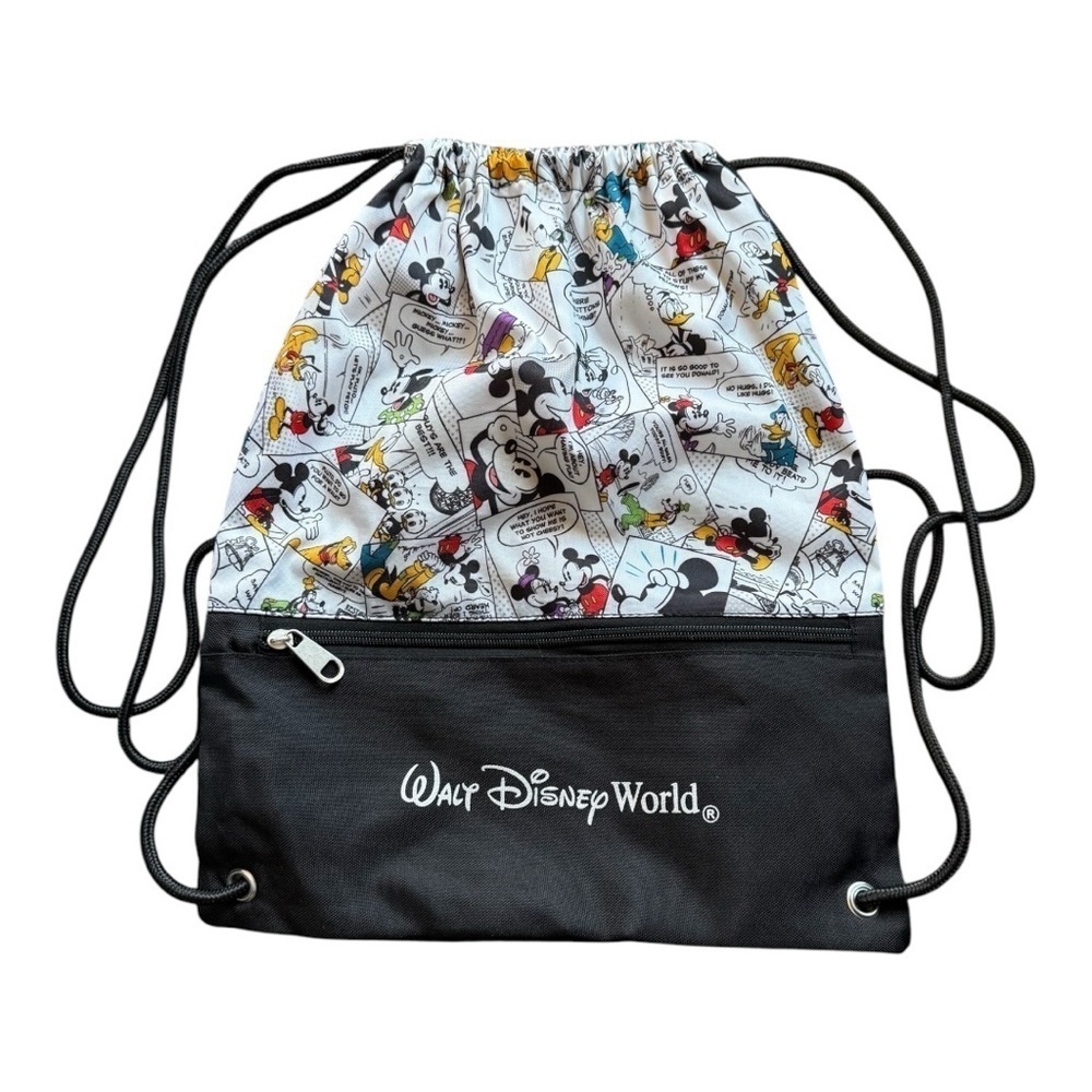 Disney Cinch Backpack - Mickey Mouse Comic Strip - NWOT